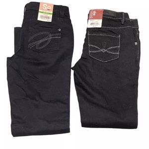 Lot Of 2 Girl’s Jeans MUDD  Super Skinny & So Bootcut Jeans Size 10 Black *New